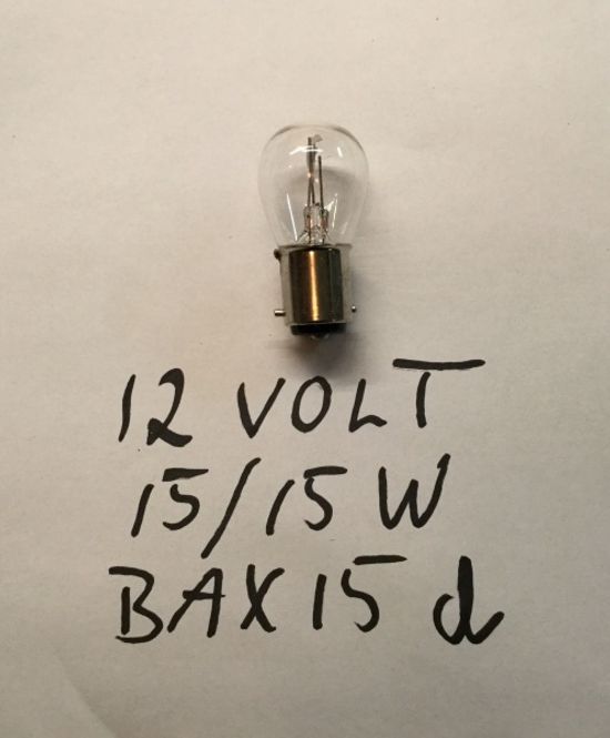 Hovedbilde Lyspære, 12V 15/15 watt
