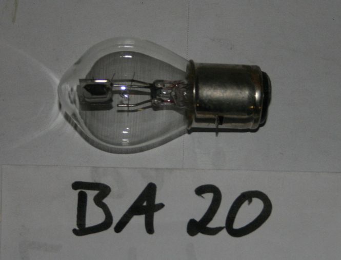 Hovedbilde Lyspære, 6v  25/25w BA20