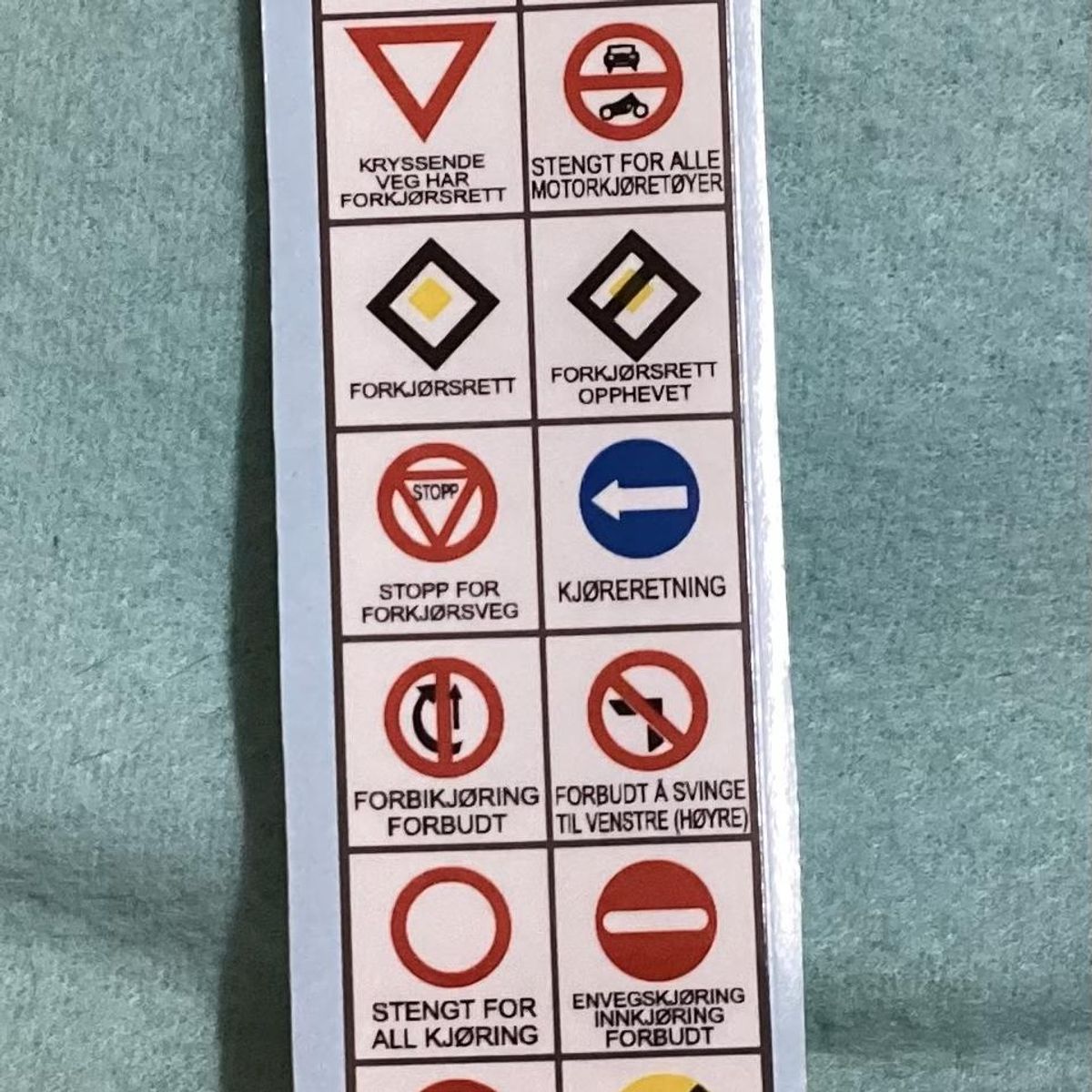 Dekal, skiltrekke, eldre modeller